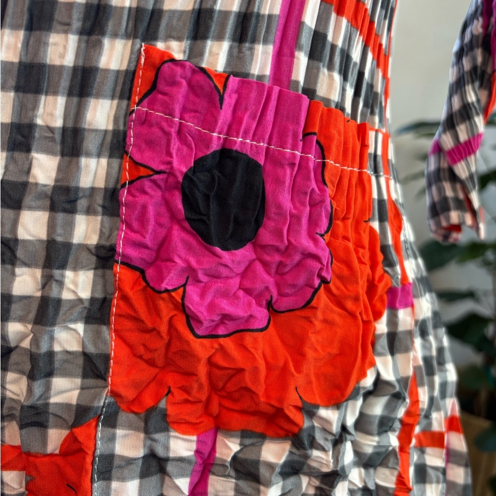 Alquema floral checkered dress - Picture 6 of 10
